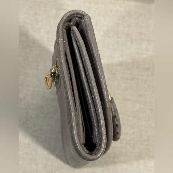 See by Chloé Leather Wallet in Motty Gray - Picture 3 of 7